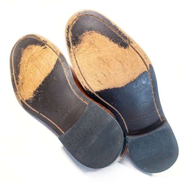 Nunn Bush Nelson Cognac Leather Wingtip Oxfords Sz 7M - Picture 7 of 8